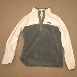 Columbia Large White and Grey Fleece